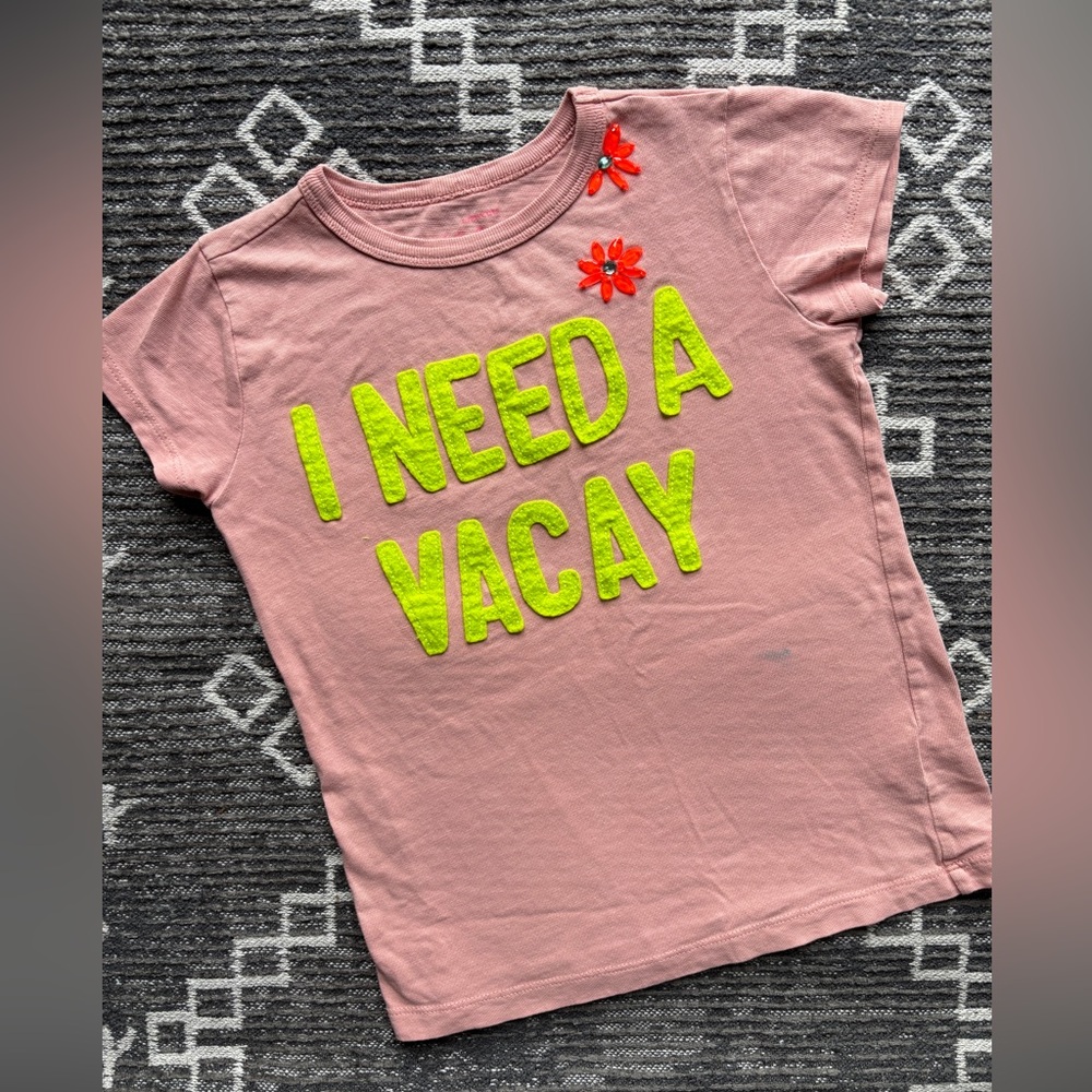 J. Crew Crewcuts vacation girls tee size 6/7